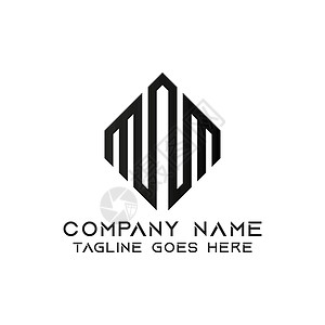 字母MM MM 标识设计模板正方形品牌插图商业社区三角形圆圈字体插画家公司背景图片