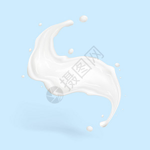 现实的牛奶或奶粉白蒸发斑点液体化妆品飞沫奶油艺术饮料飞溅酸奶流动背景图片