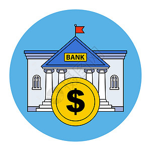 银行机构用金币建银行 借钱 用金币设计图片