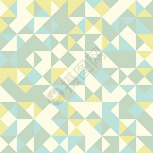 黄色钻石抽象的几何无缝模式 三角形图形设计背景 多彩马赛克矢量 创意风格复古色彩数码壁纸艺术蓝色墙纸装饰品绿色钻石主义者织物极简多边形插画