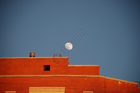 红城月亮背景图片
