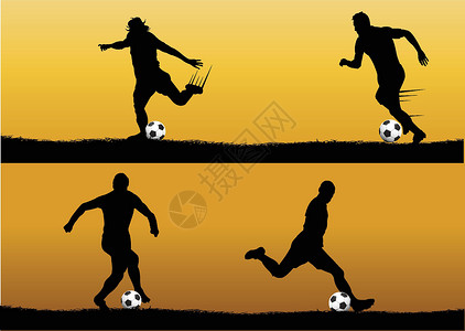 足球背景球员的图标会启动轮光设计背景图片