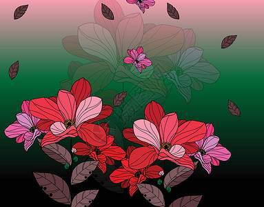水墨风水仙花朵花朵图标彩色手绘古典设计图片