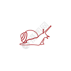田螺煲蜗牛图标模版标识野生动物房子鼻涕虫绘画螺旋插图动物田螺插画