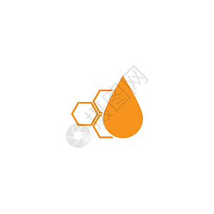 蜂蜜梳图标束带插图模版黑色蜜蜂蜂蜡食物蜂窝橙子白色背景图片