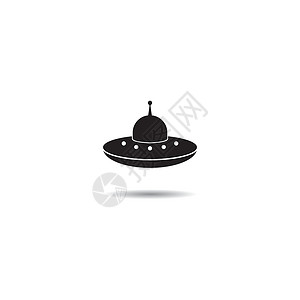 雪上飞碟UFO 图标科学游戏飞船怪物艺术插图火箭网络车辆现象插画