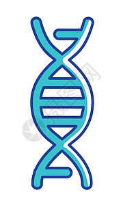 基因实验DNA 半平板色矢量元素插画