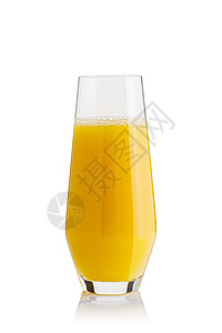 橙汁杯 白上隔绝 白底红底鲜橙汁杯热带早餐饮料工作室果汁反射液体饮食食物情调背景图片