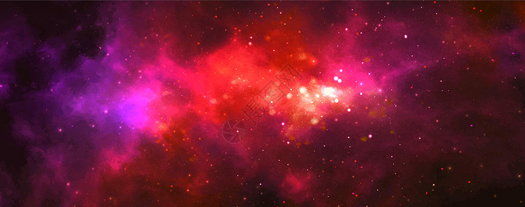 矢量宇宙插画 美丽多彩的空间背景 水彩宇宙蓝色天文学插图魔法星光太空艺术星际勘探世界背景图片