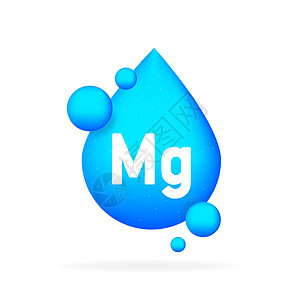 矿物Mg蓝色闪光药丸胶囊高清图片