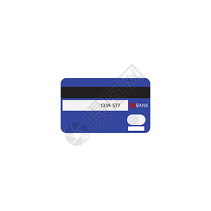 银行卡矢量ATM 卡图标模板矢量支付购物插图零售借方银行卡银行业交易技术电子商务设计图片