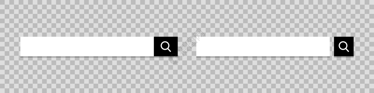 输入栏素材按钮组合搜索框和按钮分离搜索框集 互联网或网络搜索输入字段 矢量插画