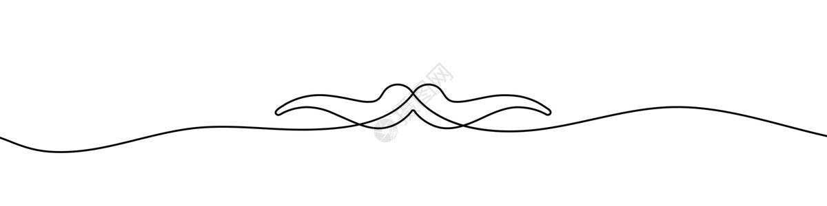 胡子的线性背景 胡须的连续线条绘制画线男人实线黑色男性草图绘画一条线绅士手绘背景图片