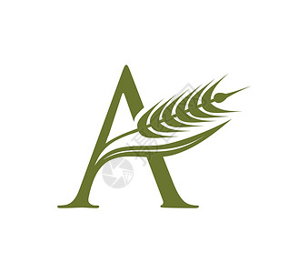 X字母logoWheat 谷物和初始 Logo 字母 A标识农民花园粮食叶子农场商业植物奢华收成设计图片