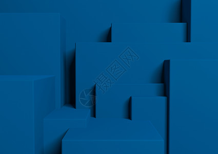 深色 水蓝色 3D 渲染产品展示台或站立简单 最小 抽象 不对称背景或墙纸 用于产品摄影或广告城市剪影背景图片