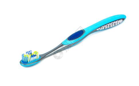 蓝牙刷化妆品卫生刷子健康牙科牙刷微笑白色塑料背景图片