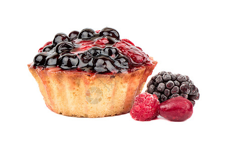 果色甜点浆果脆皮食物覆盆子小吃水果面包蛋糕糕点美食背景图片