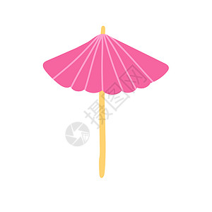 花伞手绘雨伞粉红雨伞酒吧装饰配件 手画彩画漫画背景