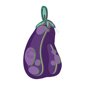 紫色豌豆花以剪纸风格绘制的矢量蛋种植 设计上的蔬菜插图设计图片