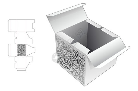 取消快速保存2个翻转包装箱 内装有已保存的死切切模板和3D 模型插画