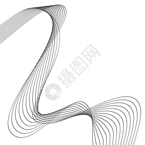 线性摘要背景 矢量插图设计墙纸草图纤维建筑学计算机几何学白色工程黑色背景图片