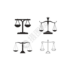 法律图标正义尺度图标上诉生活艺术财富犯罪刑事法庭商业执法平衡插画
