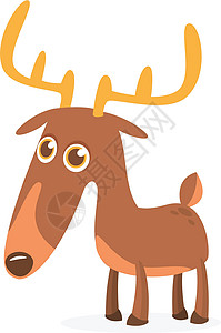 漫画动物鹿木头驯鹿高清图片