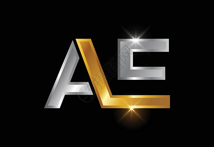 初始会标字母 AE 标志设计向量 公司业务的图形字母符号艺术网络首都插图推广奢华主义者字体极简品牌背景图片