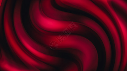 抽象的深红波背景纺织品折叠旗帜漩涡光泽度流动液体墙纸运动卷曲背景图片
