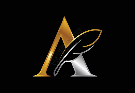X字母logo首字母和羽毛 法律事务所图标符号符号 作家或出版商的Logo设计图片