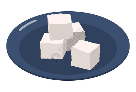 高糖食物白色背景的现实精炼糖  矢量立方体水晶插图食物文字黑色饮食颗粒状营养团体设计图片