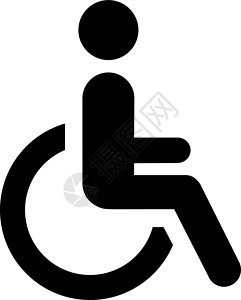残疾人抽像板马桶矢量厕所女孩标签障碍卫生医院房间男生休息性别背景图片