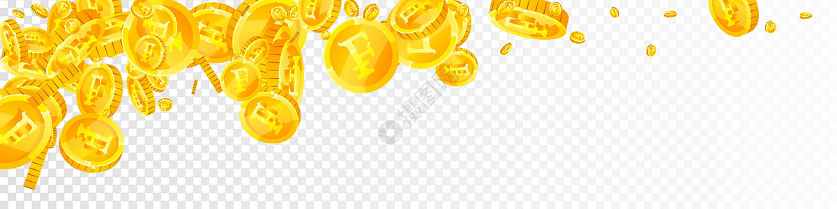 瑞士法郎硬币贬值 黄金散落彩票货币支付法郎金币储蓄收益空气现金墙纸背景图片