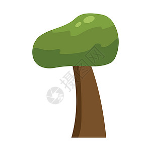 白色背景上的绿树摘要  矢量标识森林环境植物横幅艺术生态木头墙纸插图背景图片