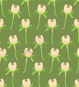 一串串紫藤花设计布料 海报 招贴画 传单和横幅 包装纸等图案 并配有绿色背景上的蛋白花设计图片