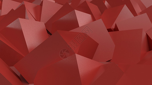 壁纸 红色抽象的多冰原 3D纹理 背景多面体体积长方形矩形插图数字立方体艺术多边形网络三维高清图片素材