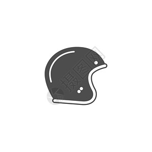 摩托车头盔图标设计插图运动赛车帽子发动机黑色自行车越野速度摩托安全背景图片