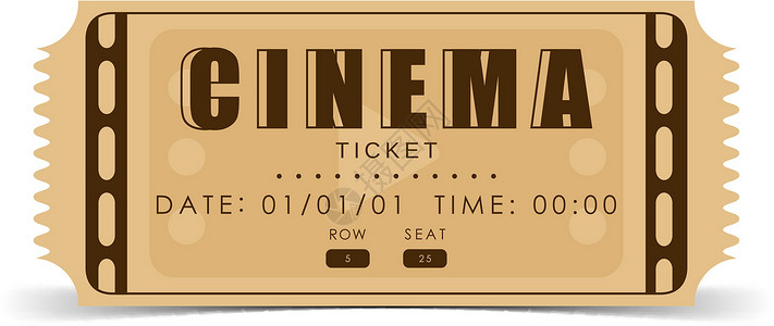单品展示标签电影票单模板 车票设计模板 矢量入口剧院座位节日录取商业价格展示优惠券艺术插画