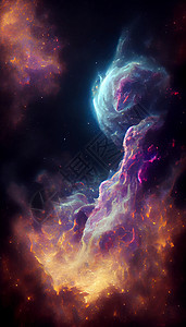 空间史诗现实银河系插图日落艺术品小说紫色墙纸蓝色星星星系黑色世界背景图片