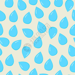蓝色水滴无缝无缝图案背景图片