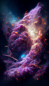 空间史诗现实银河系插图艺术品日落行星蓝色世界科学黑色小说星系紫色背景图片