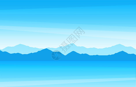 新西兰海洋夏季海景的矢量图 在阳光明媚的一天 一个旅行公司以风景观望山岳为例插画