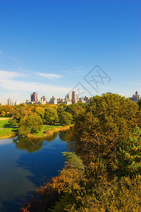初秋的中央公园 秋天的中央公园 - 美国纽约高清图片