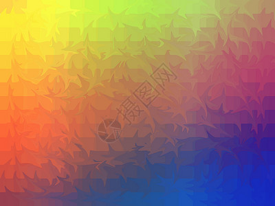 色彩多彩的狐尾插图背景图片