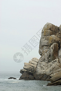 岩石细节爬坡露头海岸石头背景图片