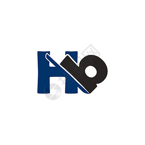 HB 字母徽标插图缩写徽章技术字体博客商业界面品牌标识背景图片
