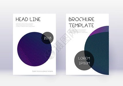 Trendy 覆盖设计模板集 Neon 抽象 li营销插图海报小册子证书图层蓝色笔记本打印梯度背景图片