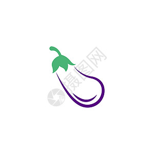 茄类图标徽标标识设计插图蔬菜水果植物叶子饮食花园紫色艺术食物农业背景图片