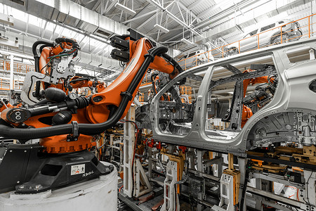 机械制造与自动化汽车装配线金属的高清图片