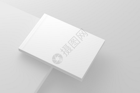 Softcover 景观书白空白 3D 成文模版教科书商业空白页文档打印出版物3d日记小册子样机背景图片